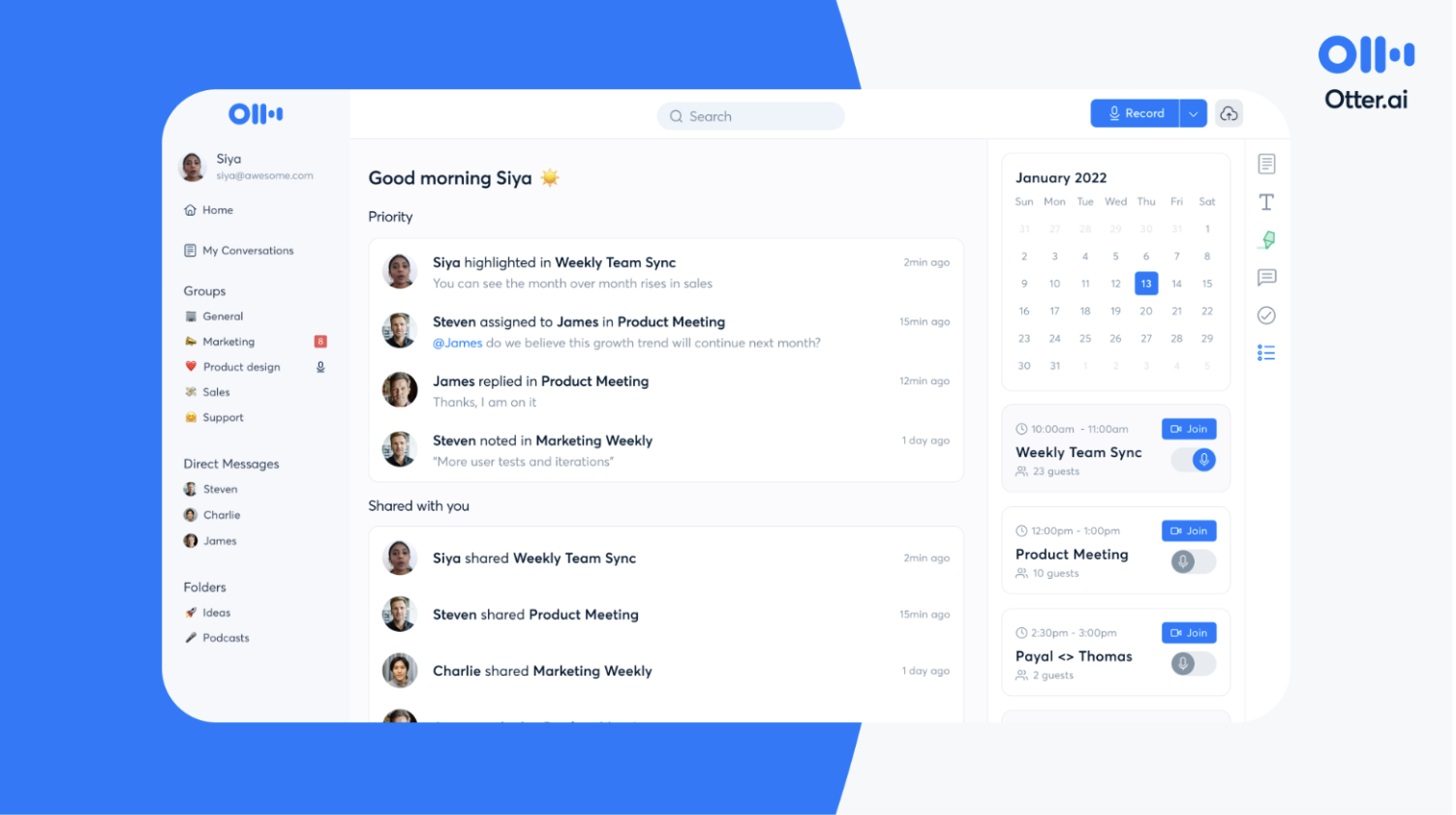 16. Otter AI: Meeting Notes, Simplified image