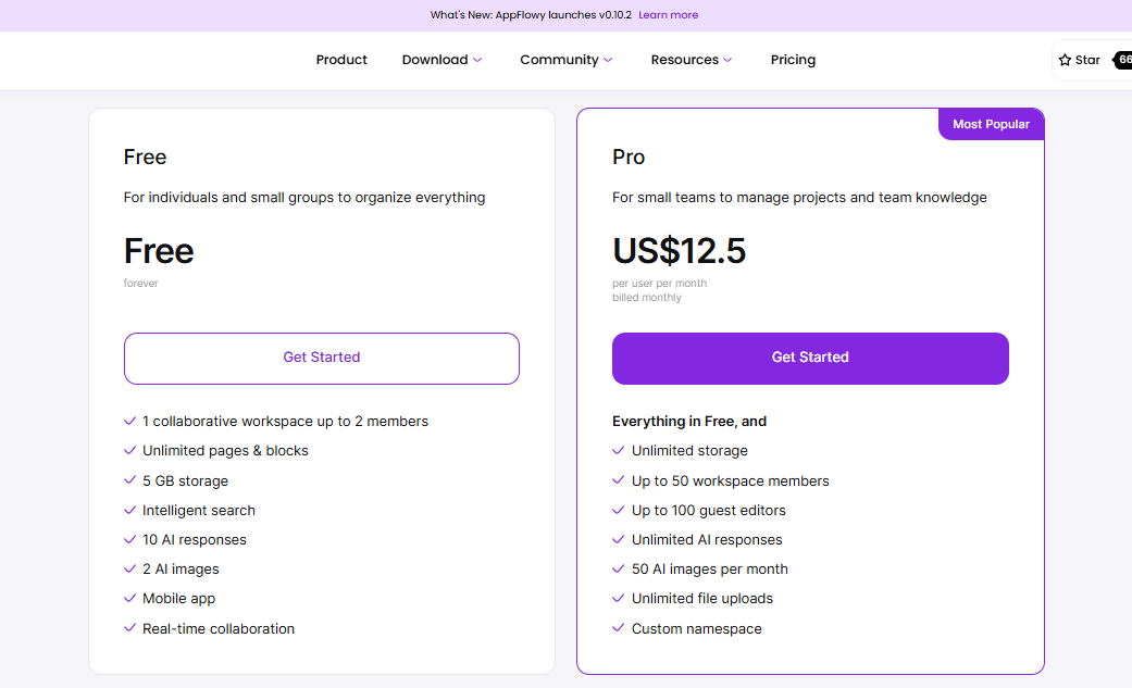 AppFlowy screenshot 2