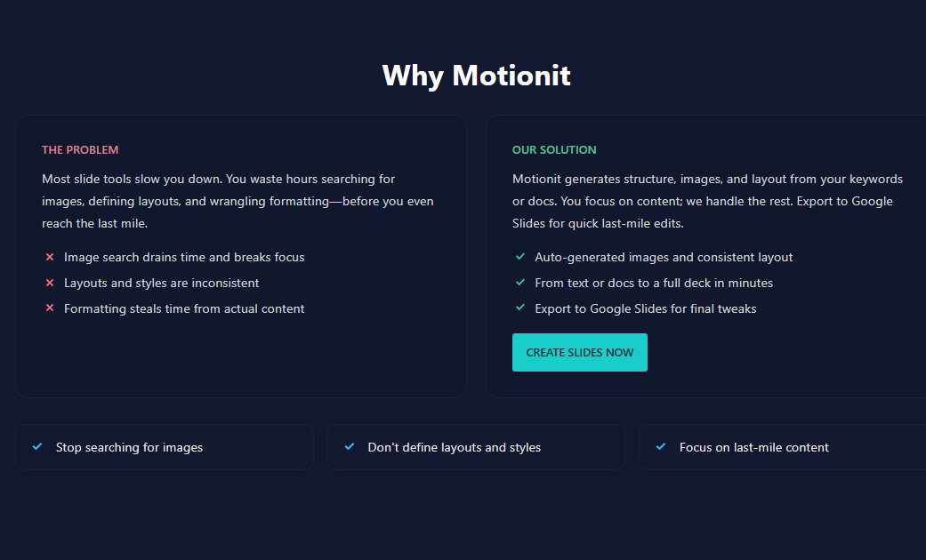 Motionit Feature