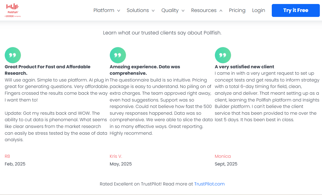 Pollfish Feature