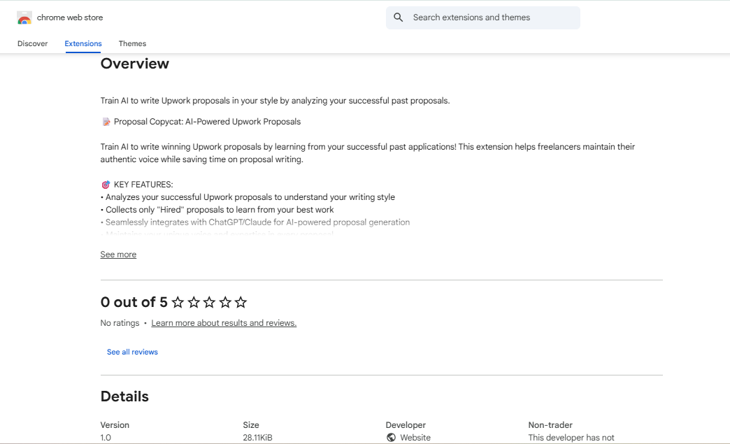 Proposal Copycat Feature